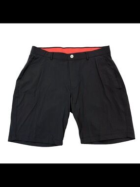 RedVanly black golf shorts